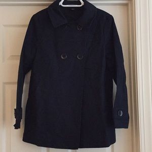 Navy swing pea coat